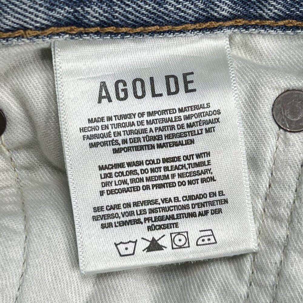 Agolde Riley High-Rise Straight Crop Better than Vintage ButtonFly Jeans 26 NWOT - Picture 7 of 7